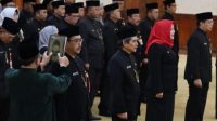 Pelantikan Pejabat Eselon II di lingkungan Pemerintah Provinsi Jawa Timur di Gedung Negara Grahadi Jum'at (29/9/2023)