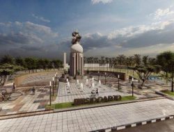 Revitalisasi Alun - alun Sidoarjo dengan menata kembali ruang terbuka hijau (RTH) sekitar Monumen Jayandaru