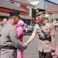 Kapolres Jember pimpin serah terimah 3 pejabat utama dan 5 Kapolsek di halaman Mako Polres Jember
