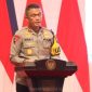 Kapolda Jatim Irjen Pol Imam Sugianto saat Rapat Koordinasi Forkopimda Provinsi Jawa Timur Kabupaten se-Jawa Timur Tahun 2023 di Grandcity Convention Hall Surabaya, Senin (11/12/2023).