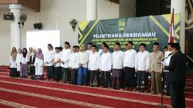 Pelantikan dan orasi ilmia.Ikatan Cendekiawan Muslim Se Indonesia ( ICMI )