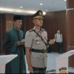 AKBP Bayu Pratama Gubunagi.SH.SIK.M.Si. saat ambil sumpa menjadi Kapolres Jember yang baru.