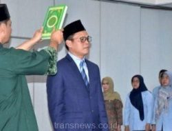 Tedi Kurniawan saat diambil sumpah menjadi Dirut Perumda Air Minum 
Tirta Kahuripan kab. Bogor, Jumat 5 Januari 2024. foto: IG perumdatirtakahuripan