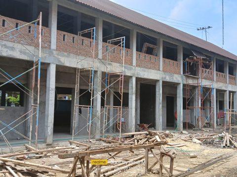 Foto: pembangunan gedung sekolah 2 lantai SDN Baturambat Pamekasan, Jawa timur.