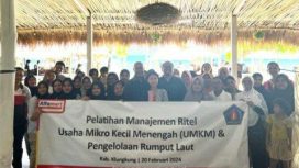 Alfamart dukung pemberdayaan rumput laut nusa penida Bali