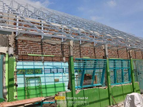 Progres Rehabilitasi dan Renovasi Sarpras Sekolah Madrasah Jawa Timur 1 Capai 14,41 Persen