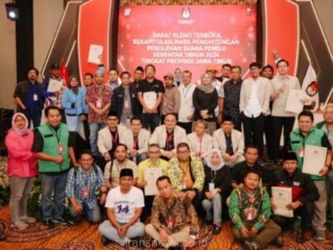 Rekapitulasi KPU Jatim, Dua Incumbent dan Pendatang Baru Lolos DPD RI
