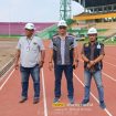 Wartawan transnews.co.id, saat konfirmasi terkait rehabilitasi dan renovasi Stadion Gelora Delta Sidoarjo, Kamis (28/3/2024)