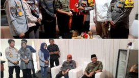 Pos pengamanan Polsek Beji Persimpangan Margonda Depok