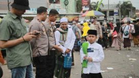 Kapolres Jember,AKBP Bayu Pratama Gubumagi,SIK SH,MSI.usai memimpin pelaksanaan Haul Akbar