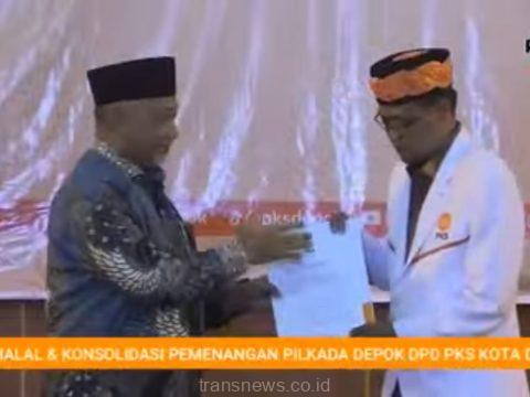 PKS Resmi Berikan IBH SK Calon Wali Kota