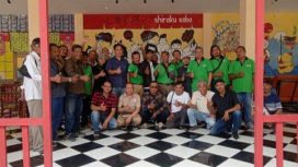 Foto bersama Seluruh anggotah SWI Kabupaten Jember saat halal bihalal