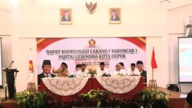 Suasana Rakorcab DPC Partai Gerindra Kota Depok