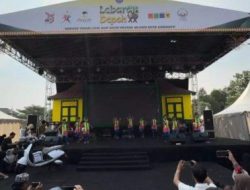 Salah satu penampil di acara Lebaran Depok 2024 di Alun-alun Kota Depok, Sabtu (18/05/24). (Foto: Diskominfo Depok)