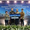 Direksi PermataBank dan PT Neta Auto Indonesia dalam acara perjanjian kerjasama distributor financing. Dari kiri ke kanan: Nithawadee Limpodom, Chief of International Business Development & Advisory PT Bank Permata Tbk.; Jerry Huang, Managing Director PT NETA Auto Indonesia; Liu Lei, Vice President of NETA Overseas; dan Richard Budiono, Division Head Transaction Banking PT Bank Permata Tbk.