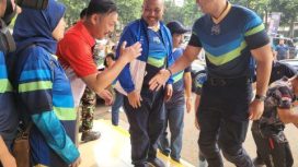 Menteri ATR/BPN secara resmi membuka turnamen Voli piala Menteri ATR/BPN di gor Nanggala Kopassus, Cijantung, Jakarta Timur, Jumat, 23 Agustus 2024