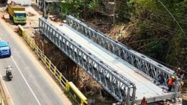 Dinas PU Bina Marga Jatim Selesaikan Pembangunan Jembatan Bailey di Sumenep
