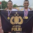 Kedua Atlet Aipda Dani Anton wahyudi SH.dan bripka Dani fajar febrianto