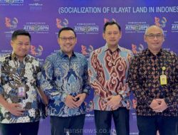 Kepala BPN Kota Depok Indra Gunawan bersama Kepala Seksi Penetapan Hak dan Pendaftaran, Dindin Saripudin saat menghadiri International Meeting on Best Practices of Ulayat Land Registration in Indonesia and ASEAN Countries yang berlangsung di Bandung, Jawa Barat, 4-7 September 2024. (Foto BPN Kota Depok)