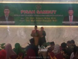 Sertijab Kandepag Sidoarjo dari M. Arwani ke Mufi Imron Berlangsung Khidmat