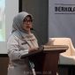 Pj Sekda Kota Depok memberikan sambutan diacara CSR Gathering dan Forum Kemitraan di Hotel Santika