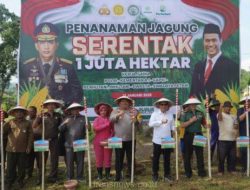 Kementan RI Bersama Polres Pasuruan Gelar Kegiatan Tanam Jagung Serentak 1 Juta Hektar