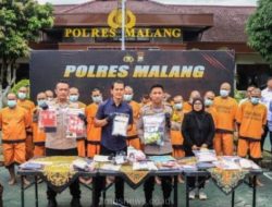 Polres Malang Ungkap 13 Kasus Penyalahgunaan Narkoba dan Menahan 18 Tersangka
