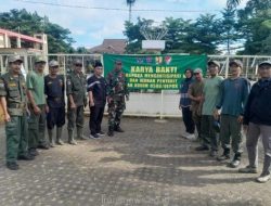 Lurah Ratujaya Bambang Sugiarto (kelima dari kiri), bersama jajaran Komando Distrik Militer (Kodim) 0508/ Depok. (dok. Ratujaya)