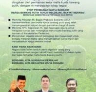 Harga Bawang Terus Melonjak, Seruan Suara Rakyat Stop Permainan Mafia