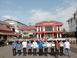 Berkat keberhasilan dalam tugas polres jember diguyur berbagai penghargaan