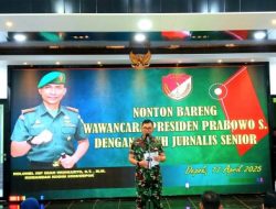 Dandim 0508/Depok Apresiasi Presiden Dalam Wawancara Dengan 7 Wartawan Senior