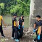 Anggota polres Jember gelar aksi bersi sungai bedadung