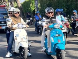 Bupati Subandi Meriahkan Scooter Riding di Lanudal Juanda