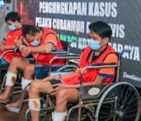 Satreskrim Polrestabes Surabaya Ringkus Sindikat Curanmor Sadis