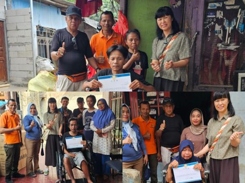 YGP Kembali Berikan Bantuan Kursi Roda Kepada Warga Depok