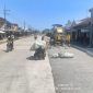Foto Kondisi pekerjaan rigid beton pada ruas jalan Kasihan - Balung