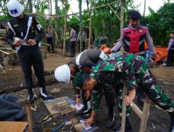 Gabungan TNI dan Polri Tertibkan Sabung Ayam di Blandit Singosari 