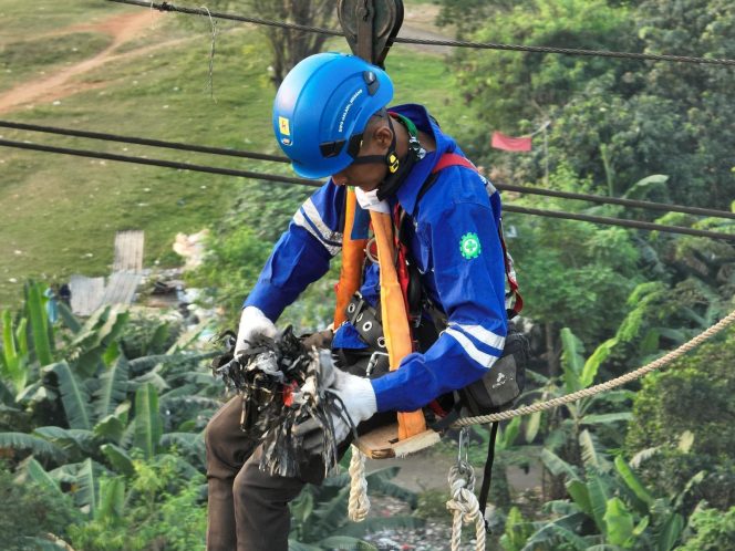 
					PLN UIT JBB Amankan Jaringan Transmisi dari Ancaman Layang-Layang Jelang HUT ke-80 RI