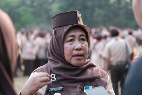 Ketua Kwarcab Gerakan Pramuka Kota Depok, Nina Suzana.