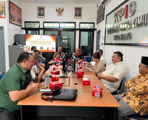 Komisi Penyiaran Indonesia Daerah (KPID) Jawa Timur, saat menerima kunjungan kerja dari Komisi A Dewan Perwakilan Rakyat Daerah (DPRD) Provinsi Sumatera Utara, Sekretariat DPRD, serta Dinas Komunikasi dan Informatika (Diskominfo) Provinsi Sumatera Utara, Kamis (2/8/2025). .