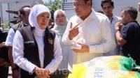 Gubernur Jatim Bersama Bupati Sidoarjo Tinjau Langsung Kegiatan Pasar Murah di Sidoarjo