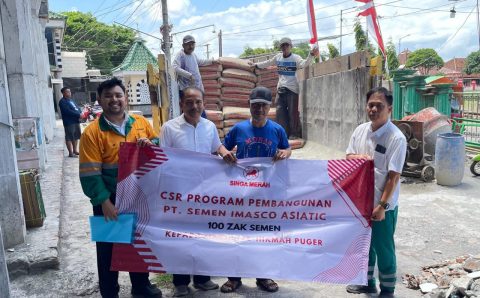 PT Semen Imasco Asiantik Jember Berikan CSR Program Pembangunan