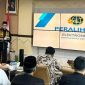 Sekda Kota Depok, Mangnguluang di acara launching peralihan hak atas tanah secara elektronik di Kantor BPN Kota Depok, pekan lalu.