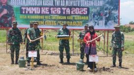 Wabup Sidoarjo Sambut Kunjungan Tim Wasev TMMD ke-126 di Desa Kedondong