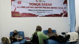 Pelaksanaan donor darah digelar Seksi Hubungan Masyarakat (Humas) Polres Metro Depok. (dok. narasumber).