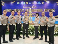 Satuan Lalu Lintas (Satlantas) Polres Metro Depok berhasil meraih piala  Lomba Road Safety Partnership Action (RSPA)  2025. (dok. narasumber).