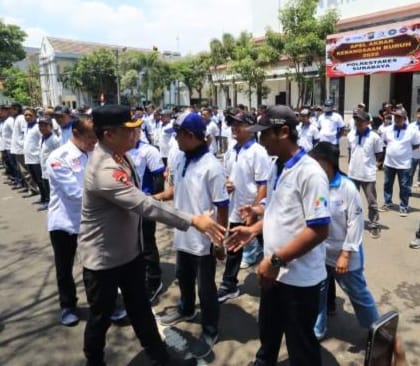 Kapolrestabes Surabaya Tegaskan Komitmen Polri Dukung Hak Pekerja