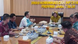 Diskominfo Jatim Terima Kunjungan Kerja Biro Hukum dan Komunikasi Publik BSSN