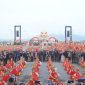 Festival Gandrung Sewu Banyuwangi 2025 bertajuk "Selendang Sang Gandrung" di Pantai Marina Boom, yang digelar Pemerintah Kabupaten Banyuwangi Sabtu ( 25/10/2025).