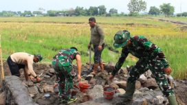 Satgas TMMD Kodim 0816/Sidoarjo Kebut Rampungkan Pembangunan Sumur Bor di Kedondong